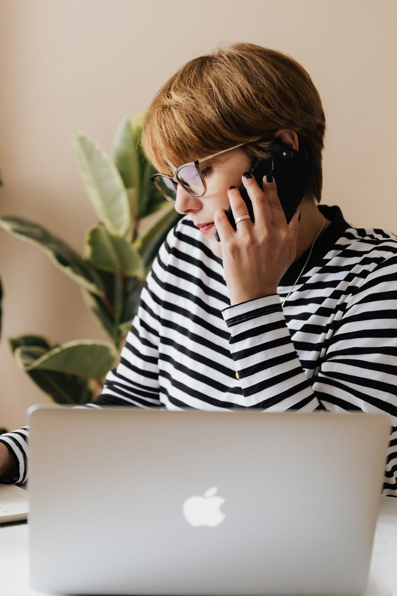 woman on phone